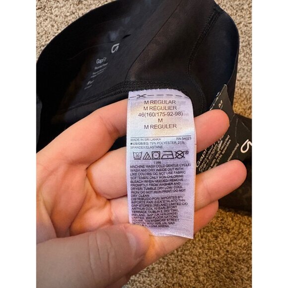 NEW Gap Fit Recycled Power 7/8 High-Rise Black Animal Print Leggings Medium - Picture 8 of 10